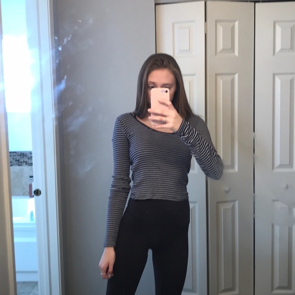 Navy and white striped shirt - Picture 1 of 5